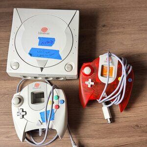 Sega Dreamcast Console w/Red controller and VMU